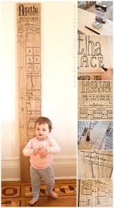 Wooden Baby Growth Milestone Chart Brooklyn Limestone