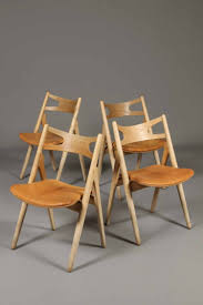Anzeigen im zusammenhang mit wegner stuhl kaufen. Hans J Wegner Stuhl Saw Horse Chair Modell Ch 29 Aus Esche Sitz Aus Cognacfarbenem Leder 4 Lauritz Com