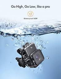 #a100 upgrade!# 4k/50fps video / 20mp photo touch screen better stabilizer with remote control😀😀. Apeman A100 Action Camera 4k 50fps Touchscreen Ultra Hd 20mp Wifi Sports Underwater Waterproof 40m Camcorder Cam With Eis Remote Control Dual 1350 Mah Batteries And Mounting Accessories Kit Pricepulse
