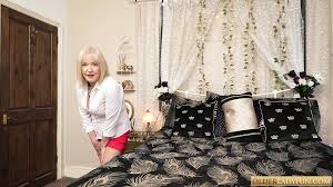 British Granny in Stockings Dirty Talk Masturbation: Blonde Blonde Porn