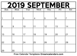 Manage and improve your online marketing. Download Printable September 2019 Calendars