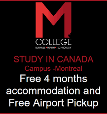 Study In Canada In M College Free 4 Months Accommodation And Free Airport Pickup Campus Montrea Tourism Management Health Technology Hospitality Management