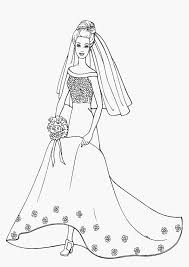 Free Printable Barbie Weeding Dresses Coloring Pages For Girls Barbie Coloring Pages Barbie Coloring Coloring Pages For Girls