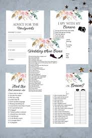 5 Wedding Reception Games Printable Wedding Reception Game Etsy Wedding Reception Games Fun Wedding Games Wedding Games