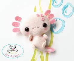 Amby The Axolotl Pdf Pattern Axolotl Plush Diy Nursery Etsy Sewing Stuffed Animals Diy Nursery Decor Mason Jar Crafts Diy