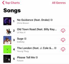 1 On Apple Music Drizzy