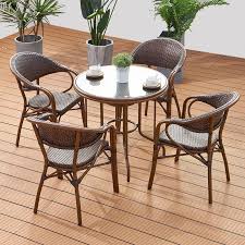 .small metal outdoor table and chair set, garden patio furniture set w/umbrella, glass table & 4 folding chairs for lawn, deck, backyard, black. Supply Outdoor Table And Chair Aluminum Table Chairs Garden Table Sets