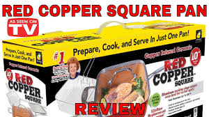 Red Copper Square Pan As Seen On Tv Does This Pan Really Work Red Copper Square Pan Copper Cooking Pan How To Cook Rice