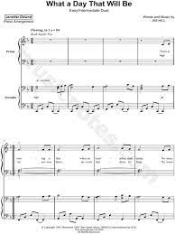 Check spelling or type a new query. Jennifer Eklund What A Day That Will Be Easy Intermediate Sheet Music In F Major Download Print Sku Mn0208800