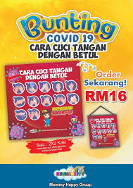 Benda simple tapi ramai yang. Po110 Bunting Covid 19 Cara Cuci Tangan Dengan Betul Mommyhappy