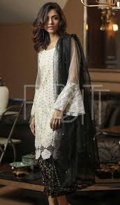 Black N White Stylish Dress Designs Stylish Dresses Pakistani Outfits