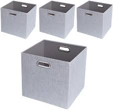 Check spelling or type a new query. Amazon Com Foldable Storage Bins 11 11 Fabric Storage Boxes Drawers Cubes Container Thick And Heavy Duty Organizer Baskets 4pcs Sliver Grey Home Improvement