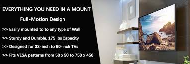 Titan Series Full Motion Articulating Tv Wall Mount Bracket For Tvs 32 Inch To 60 Inch Monoprice Aluminum alloy tv wall mount.