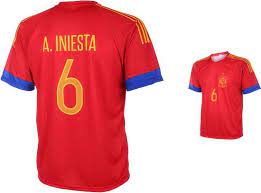 Het land speelt zijn uitwedstrijden in 2018 en 2019 in een wit lees meer. Bol Com Spanje Voetbalshirt Iniesta Thuis 2016 2018 92
