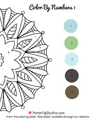 Free Mandala Coloring Page Color By Numbers 9 Mandala Coloring Pages Mandala Coloring Coloring Books