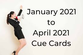 Just print the text in letters an inch or so high and hold the stack of cards next to the camera. January 2021 To April 2021 Cue Cards With Answers Ielts Fever