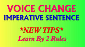 Preview 20 quizzes about imperative sentence. Voice Change Of Imperative Sentence And Exercise Learn By 2 Rules Youtube