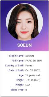 Park Seoun Profile Weeekly In 2020 Kpop Profiles Profile Fun Facts