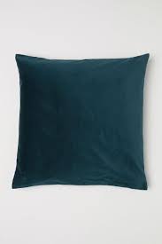 Housse De Coussin En Velours Vert Emeraude Home All H M Ca Velvet Cushions Cotton Velvet Velvet Pillows