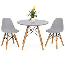 When it comes to cabinets, the first thing that sets apart this style is flat front. Best Choice Products Kids Mid Century Modern Dining Room Round Table Set W 2 Armless Wood Leg Chairs Gray Buy Online In Bahamas At Bahamas Desertcart Com Productid 74162797