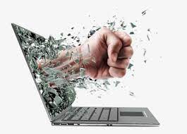 Broken Laptop Screen Advertising Laptop Advertising Notebook Png And Vector With Transparent Background For Free Download Laptop Screen Chip Company Background