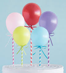 Doch schöne schokoladen deko lässt sich ganz einfach selbst machen. 5 Kuchen Oder Deko Stecker Bunte Mini Luftballons