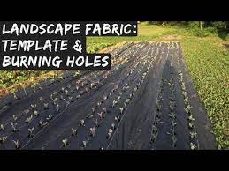 How To Build A Template Burn Holes Into Landscape Fabric Youtube In 2021 Landscape Fabric Landscape Urban Farmer