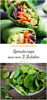 Spinat Wraps Mit Nur 3 Zutaten Leicht Und Glutenfrei Rezepte Fingerfood Rezepte Gesunde Rezepte Mit Spinat