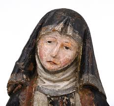 Sculpture De Sainte Brigitte De Suède, Allemagne Du Sud, XVème.