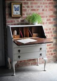 Image Result For Old Bureau Desk Upcycled As Entry Hall Stand Vintage Furniture Chic Desk Decor Home Office Decor
