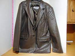 Wilsons Leather Pelle Studio Men S Brown Jacket Button Front Straight Bottom L Clothing Shoes Accessorie Brown Jacket Men Jackets Brown Leather Jacket Men