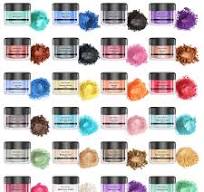 Amazon.com: Tinte de resina epoxi – 24 colores Mica Powder ...