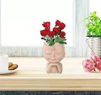 Gezicht Bloempot - Creatieve Hoofd Bloembak, Hars Cactus ...