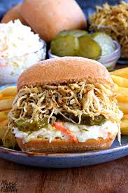 These saucy, cheesy shredded chicken sandwiches are ready in under a half an hour. Gluten Free Rotisserie Style Shredded Chicken Instant Pot Or Slow Cooker Dairy Free Mama Knows Gluten Free