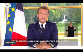 The addresses were broadcast on. President Macron Outlines Way Forward In New Speech