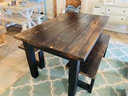Excited To Share This Item From My Etsy Shop Small Modern Farmhouse Table 5ft With Benche Farmhouse Table Decor Farmhouse Table Setting Round Farmhouse Table