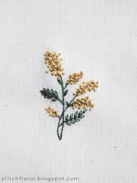 Hand Embroidery Mimosa Miniature Embroidery Sewing Embroidery Designs Hand Embroidery Flowers