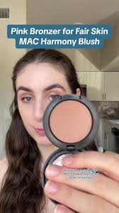 Replying to @Sarah Baldewig10 Testing another pink bronzer for fair skin.  Mac harmony blush! What do we think?  @@maccosmetics@@maccosmeticsusa##bronzer##bronzerforfairskin##pinkbronzer##makeup##makeup...
