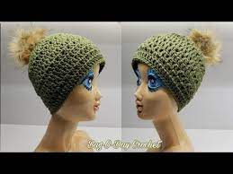 How To Crochet A Beanie Easy Breezy Beanie Hat Bag O Day Crochet Tutorial 542 Youtube Crochet Tutorial Crochet Beanie Crochet