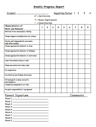 Individual Behavior Chart Middle School Www