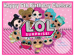 Maybe you would like to learn more about one of these? Lol Surprise Dolls A4 Personalised Edible Cake Topper