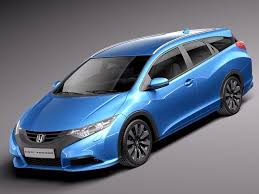 Honda Civic Tourer 2014 3d Model Ad Civic Honda Tourer Model Honda Civic Honda Civic