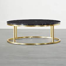 Furniture, wall decor, floor lamps, mirrors, seating great living room style starts with a coffee table. Smart Brass Coffee Table With Black Marble Top Cb2 Canada