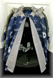Car Seat Canopy Car Seat Cover Nfl Dallas Cowboys Silver Chevron Navy Football Polka Dot Infant Girl Ba Baby Cowboy Baby Car Seats New Baby Products