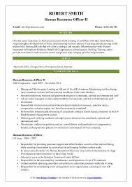 So while applying for professional opportunities like hr executive/manager, you need to take more and more care. Human Resources Officer Resume Samples Qwikresume