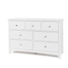 Grey finish is also available. Jessica 3 Over 4 Drw Dresser Lounge Living