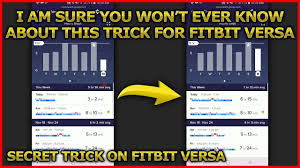 Secret Trick Hack You Will Never Know Sleep Tracking Trick Hack On Fit Fitbit Versa Trick