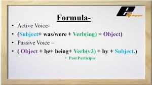 i we have to interchange the subject and object when we change a sentence from active voice into passive voice. Change The Voice Past Continuous In English Youtube