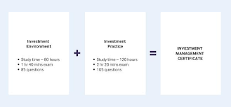 Infographics were created to make the video easier to digest and a little more engaging. Investment Management Certificate Imc