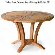 Outdoor dining sets for stylish outdoors and durability to last for years. 6 Feet Teak Heavy Built Round Outdoor Table Helios Teak Patio Furniture Teak Outdoor Furniture Teak Garden Furniture